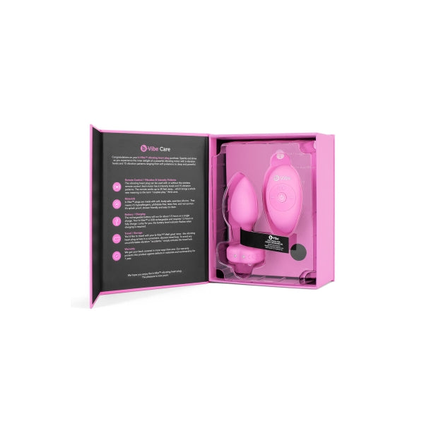 Vibrierender Analplug ,,B-Vibe Heart'' – elegant & ferngesteuert