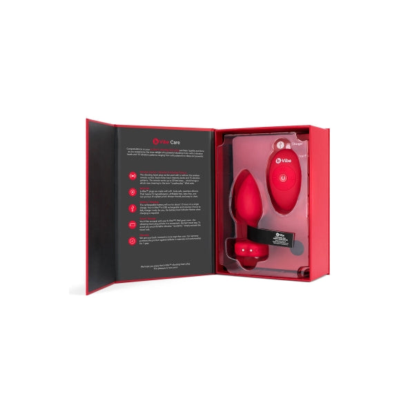 Vibrierender Analplug ,,B-Vibe Heart'' – elegant & ferngesteuert