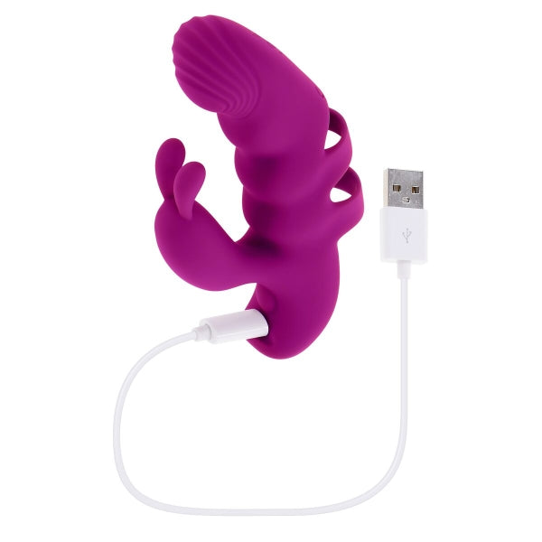 Evolved ,,Playboy Lila'' – Dual-Vibrator für G-Punkt & Klitorisstimulation