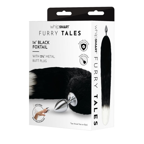 Analplug ,, Whipsmart Furry Tales'' mit farbigem Fuchsschwanz