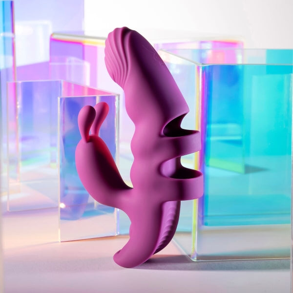 Evolved ,,Playboy Lila'' – Dual-Vibrator für G-Punkt & Klitorisstimulation