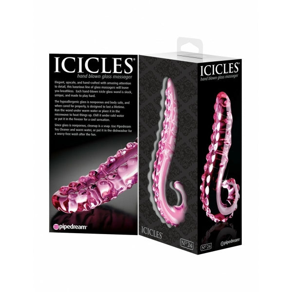 Glas-Dildo ,,Icicles Rosa'' – Verspeilet.Verführerisch.