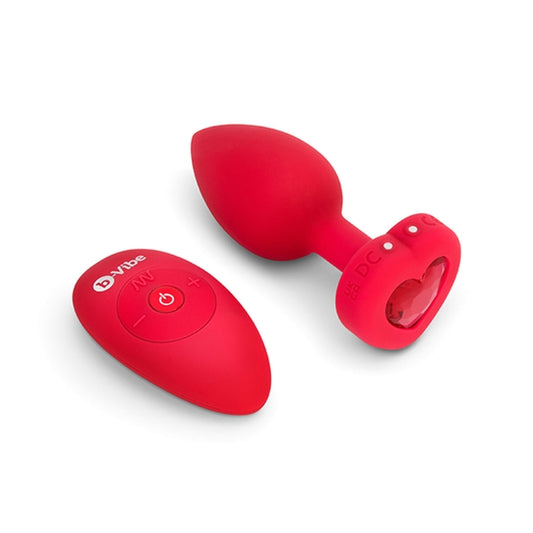 Vibrierender Analplug ,,B-Vibe Heart'' – elegant & ferngesteuert